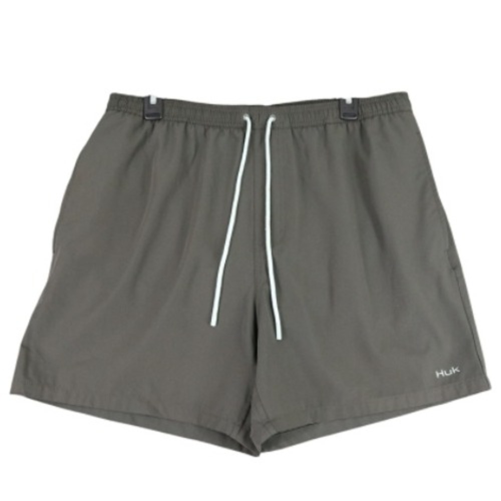 Huk Performance Fishing Shorts Men XL Elastic Waist Stretch Pockets Outdoor Boat